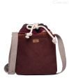 TOREBKA BASIC ME 22 "DUO MINI" WODOODPORNY EKO ZAMSZ PANAMA BORDO